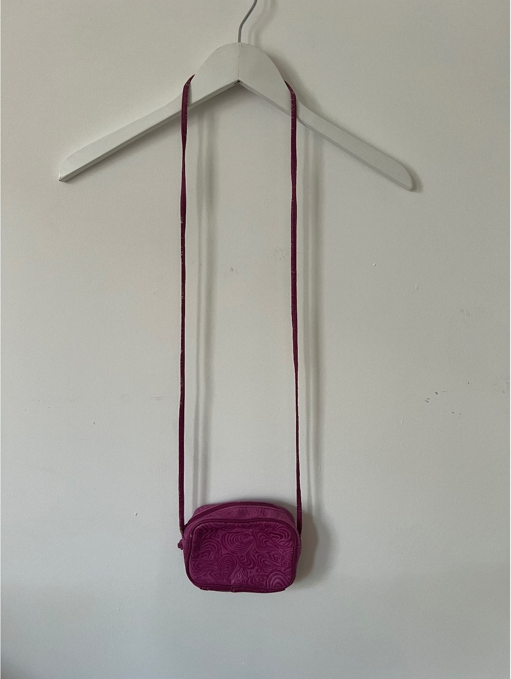 Pink Embossed Mini Crossbody Bag - Picture 2 of 7